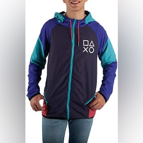 Sony Other - Sony PlayStation Navy & Black Logo Jacket Label